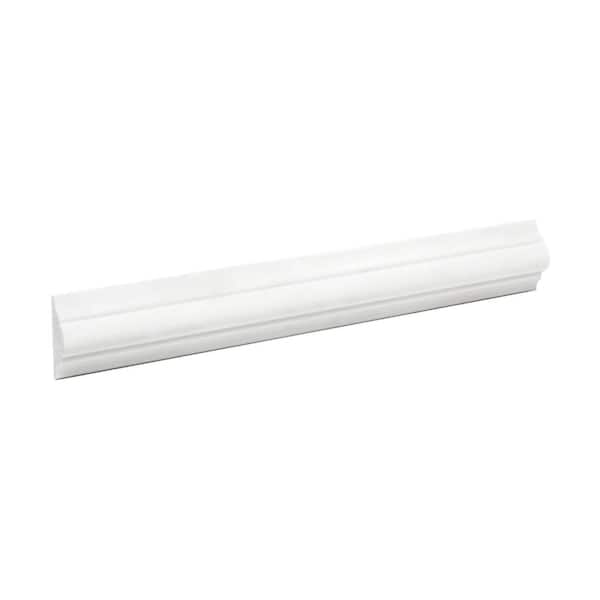 American Pro Decor 7/8 in. x 3/8 in. x 6 in. Long Recycled Polystyrene Panel Moulding Sample