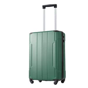 1-PieceGreen Hardshell Lightweight Durable ABS Luggage Set with TSA Lock 20 in. (Single Luggage)