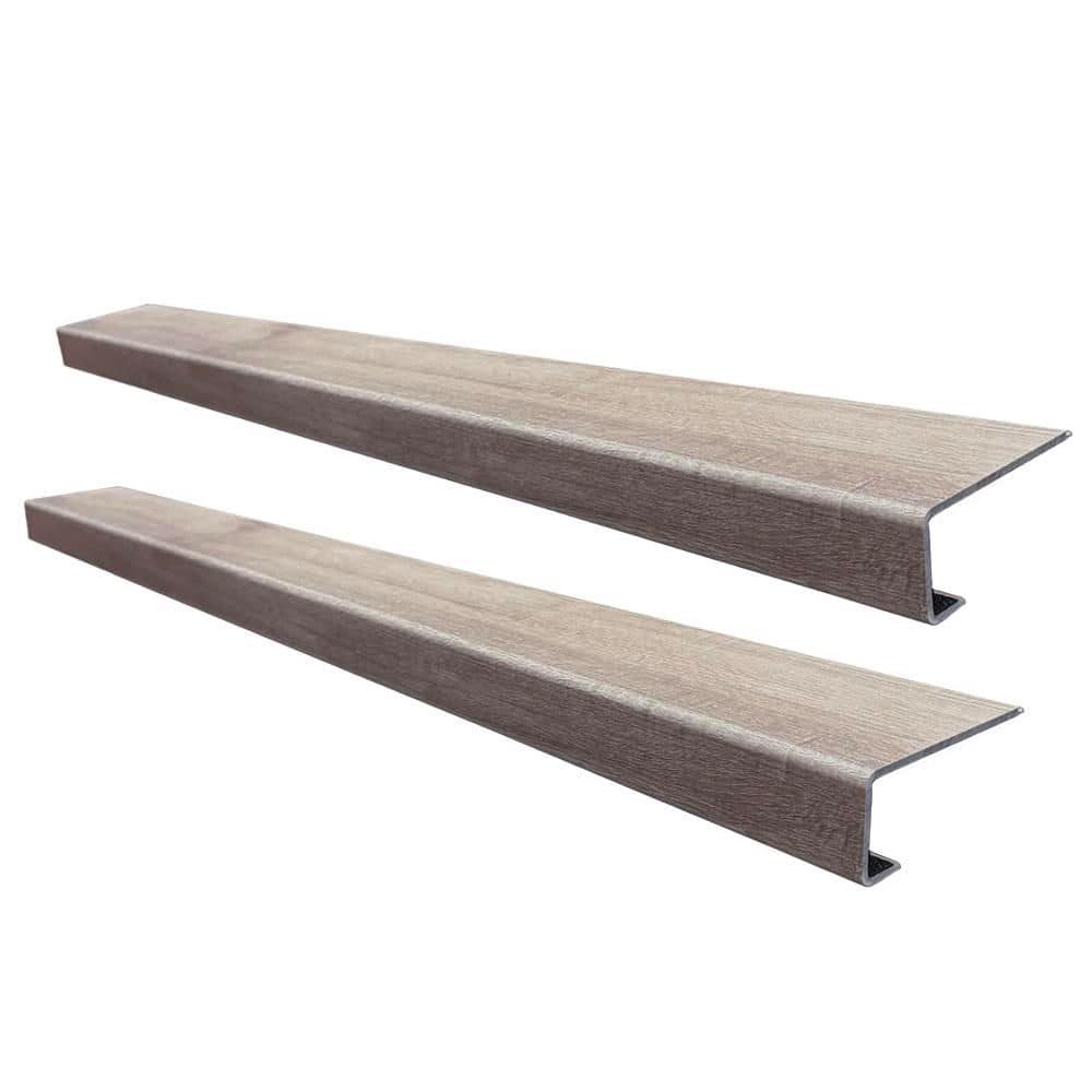Palenque Park Stair Tread Molding Square-Exact Match for Home Decorators Floor, 2-Pieces, 46 in. x 4 7/8 in. x 5 mm T price history on PriceWatchPro