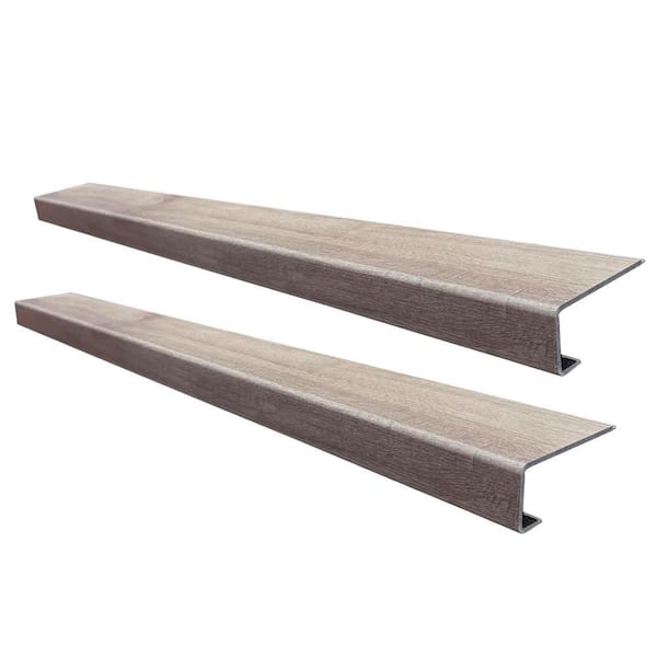 Palenque Park Stair Tread Molding Square-Exact Match for Home Decorators Floor, 2-Pieces, 46 in. x 4 7/8 in. x 5 mm T