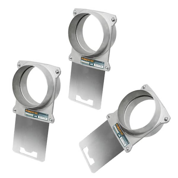 6 in. Aluminum Blast Gate with Anti Clog and Air Leak Seal for Dust Collector and Dust Collection Fittings (3-Pack)