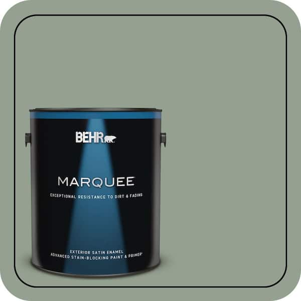 BEHR MARQUEE 1 gal. #N400-4 Forest Path Satin Enamel Exterior Paint & Primer