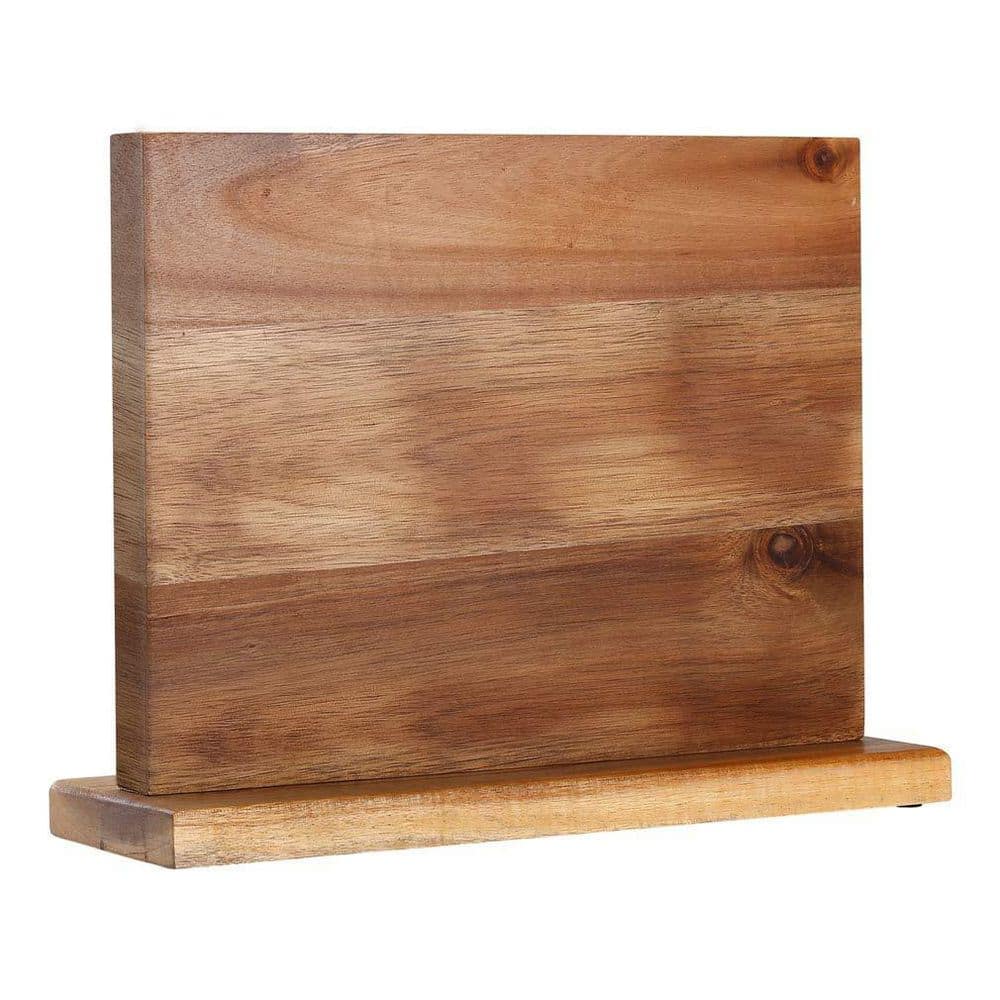 Acacia Wood Multi-Knife 12 in. Solid Wood Magnetic Knife Storage Block with Double-Sided Strong Magnet, Anti-Skid Base price history on PriceWatchPro