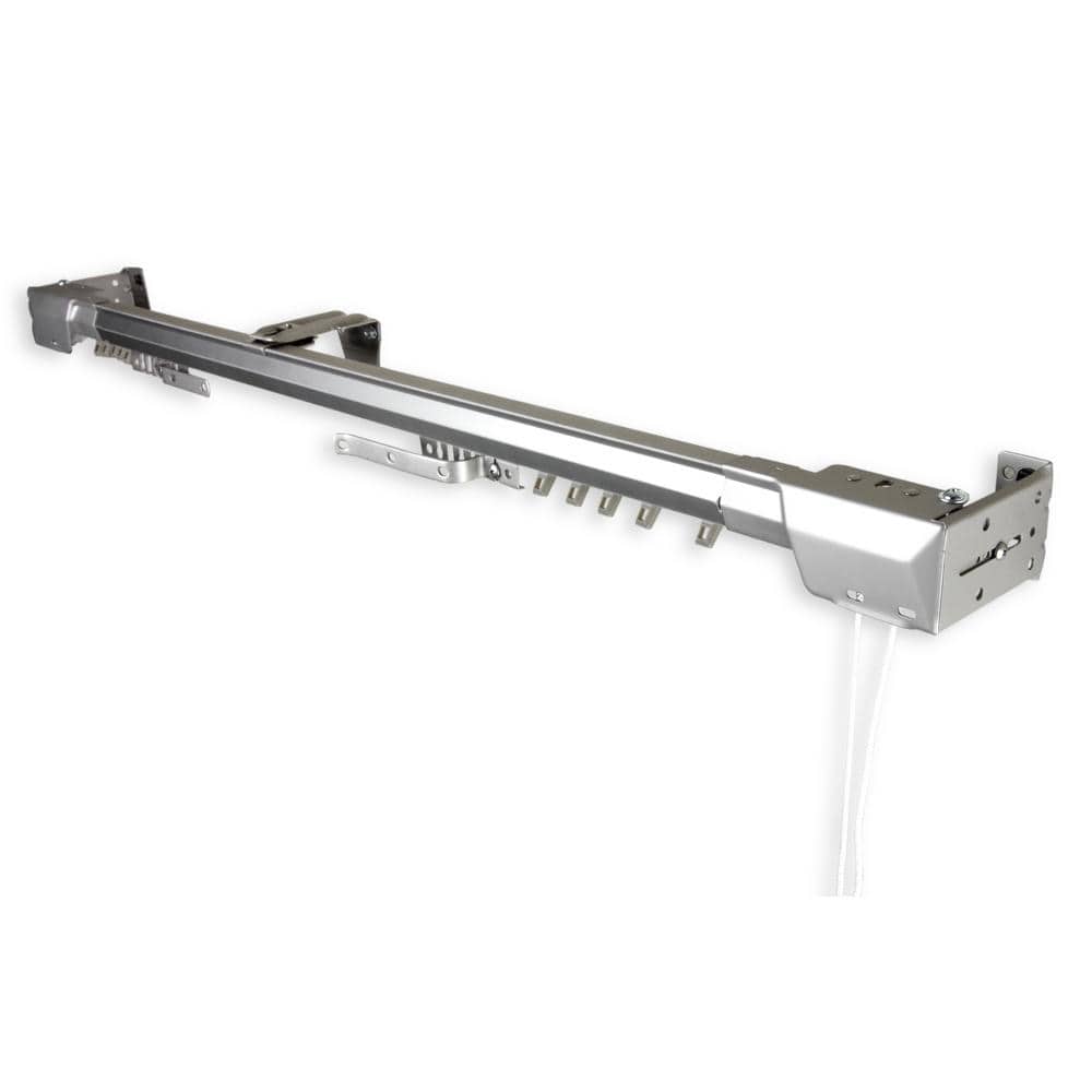 Adjustable 48"-84" Silver Steel Heavy Duty Traverse Curtain Rod