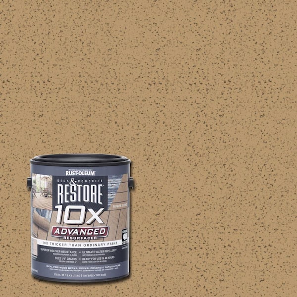 Rust-Oleum Restore 1 gal. 10X Advanced Sandstone Deck and Concrete Resurfacer