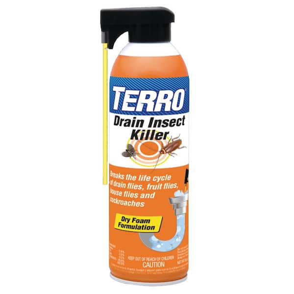 TERRO 8 oz Drain Insect Killer Aerosol Spray T590 The Home Depot TERRO 8 oz Drain Insect Killer Aerosol Spray T590 The Home Depot