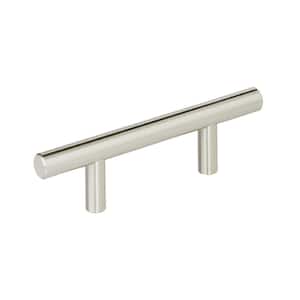 Bar Pulls 2-1/2 in. (64 mm) Sterling Nickel Cabinet Drawer Pull (10-Pack)