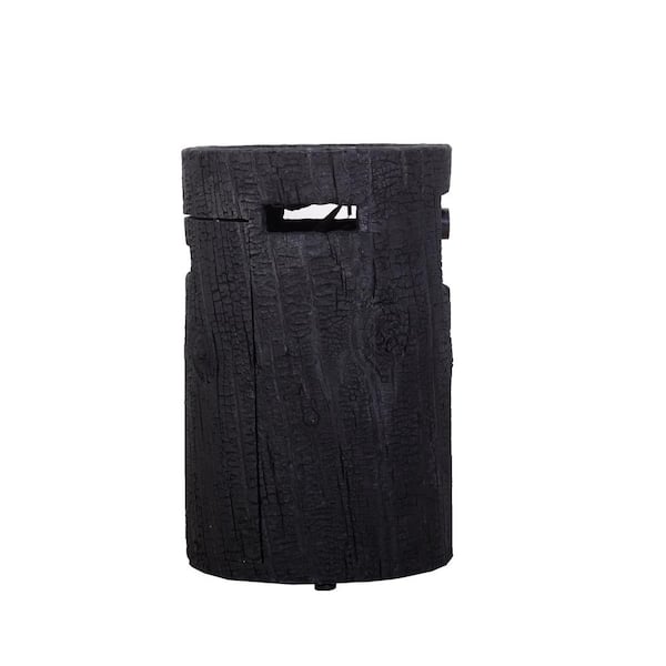 Unbranded 25 in. Ore Powder 30,000BTU Adjustable Flame Propane Gas Fire Table with Waterproof Cover in Black