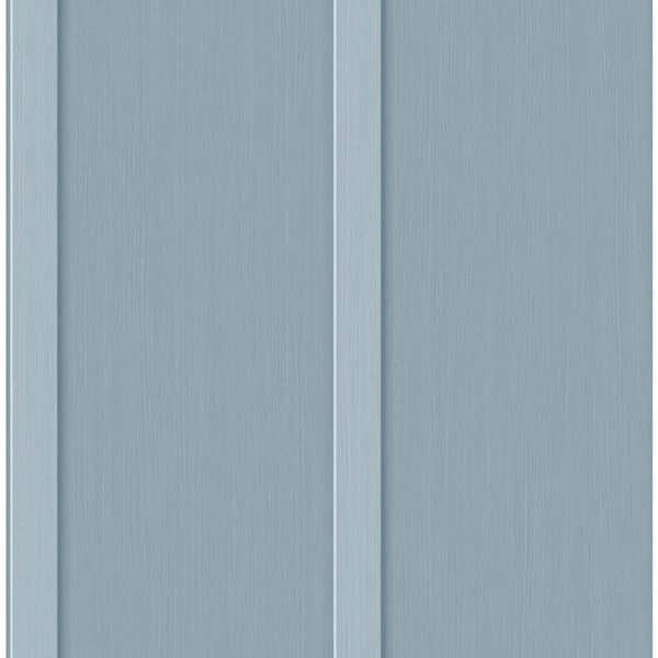NextWall Blue Stream Faux Board and Batten Vinyl Peel and Stick Wallpaper Roll (30.75 sq. ft.)