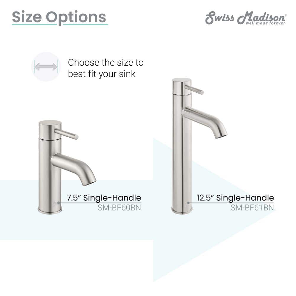 Ivy Brushed Nickel Single-Handle High Arc Bathroom Faucet