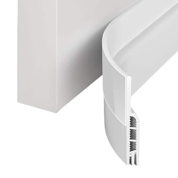 41 in. White Door Draft Stopper with Strong Adhesion for Blocks Airflow, Reduces Noise, Door and Window Seal (1-Pack)