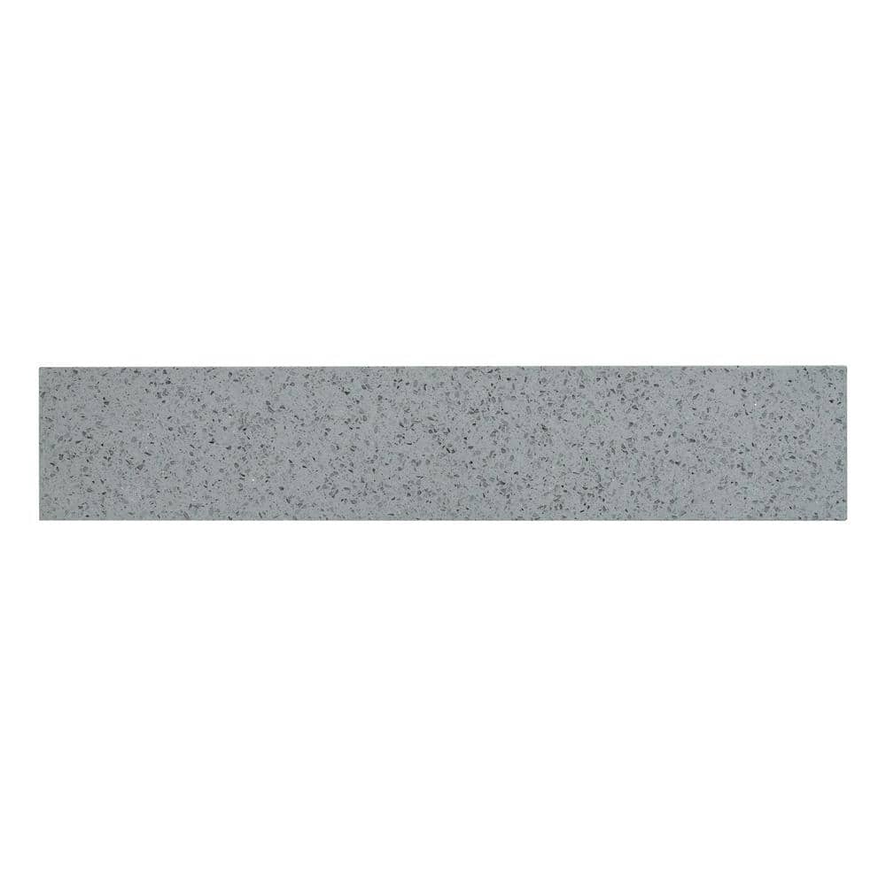 21 in. Engineered Marble Vanity Sidesplash in Sparkling Gray