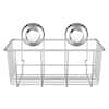 Dyiom Suction Cup Shower Caddy Bath Wall Shelf, Deep Bathroom Basket  Suction Cup Large Shower Caddy in Silver 694281520 - The Home Depot