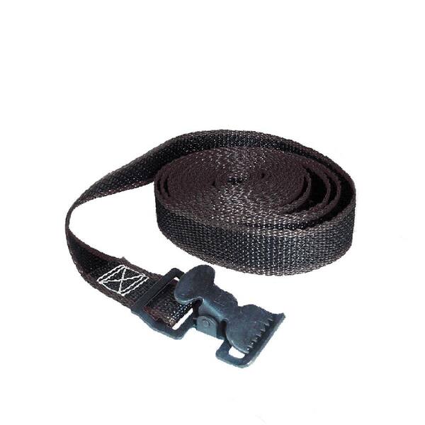 webbing strap with metal buckle