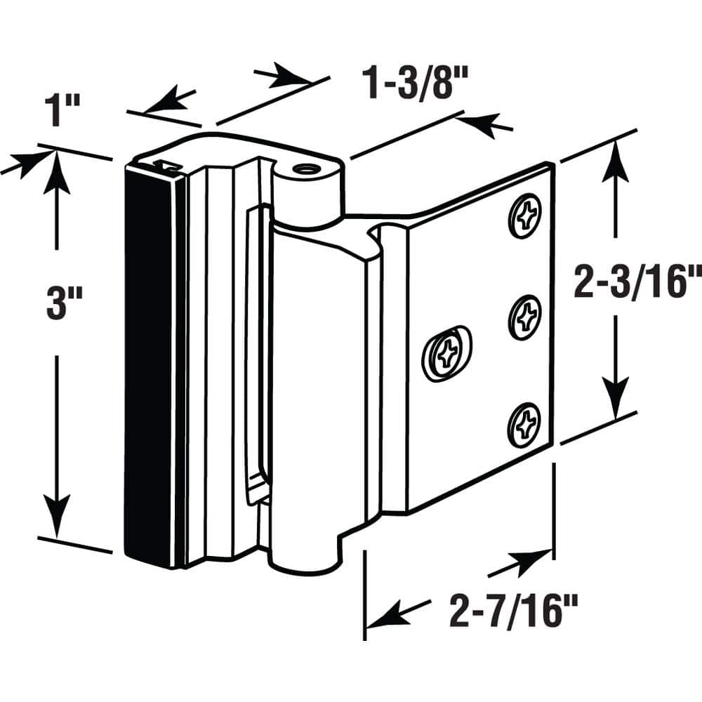 Oil Rubbed Bronze Aluminum Entry Door Blocker