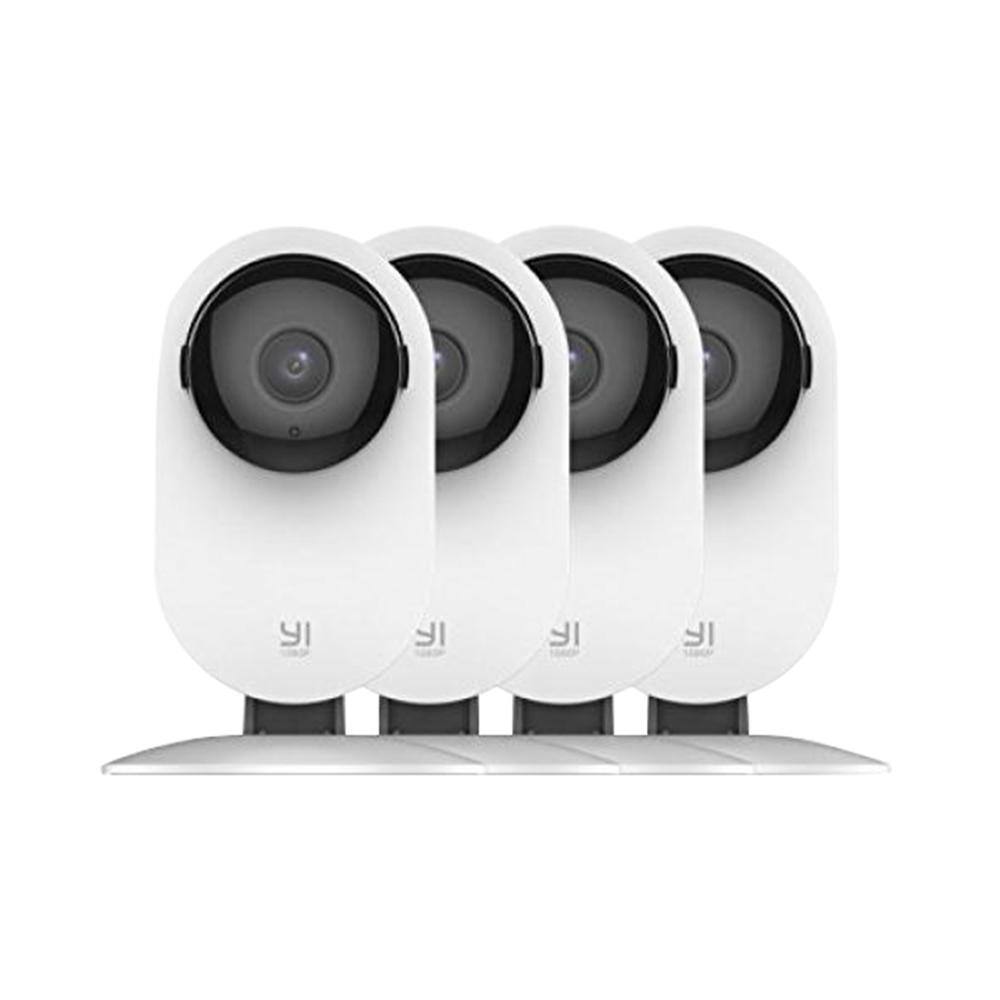 YI 4pc Security Home Camera, 1080p 2.4G WiFi Smart Indoor Nanny IP Cam with Night Vision, 2-Way Audio, AI Human Detection, Phone App, Pet Cat Dog Cam - Works with Alexa and Google (B01CW4CEMS)