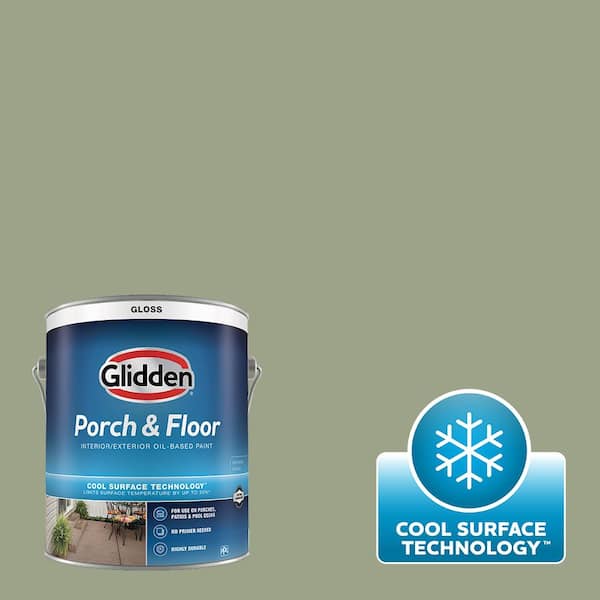 Glidden Porch and Floor 1 gal. PPG10304 Edamame Gloss Interior