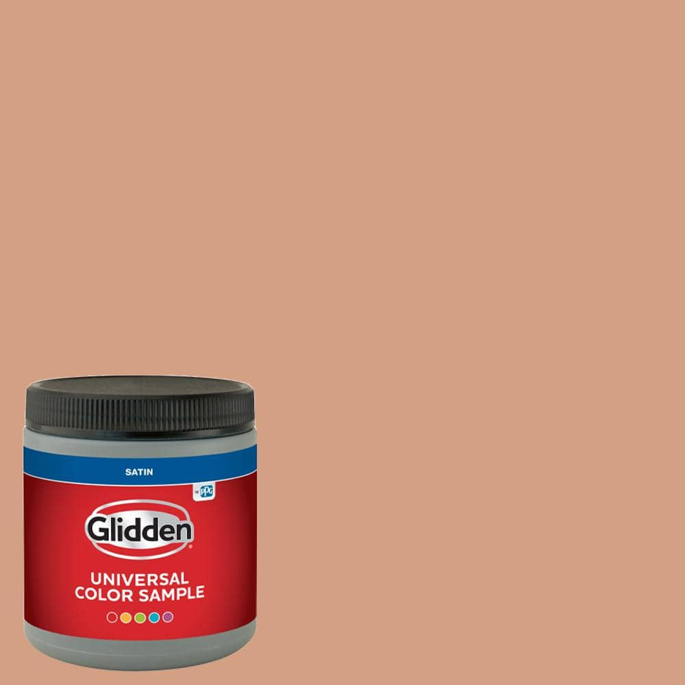 Glidden 8 Oz. Ppg1069-4 Orange Maple Satin Interior Paint Sample 