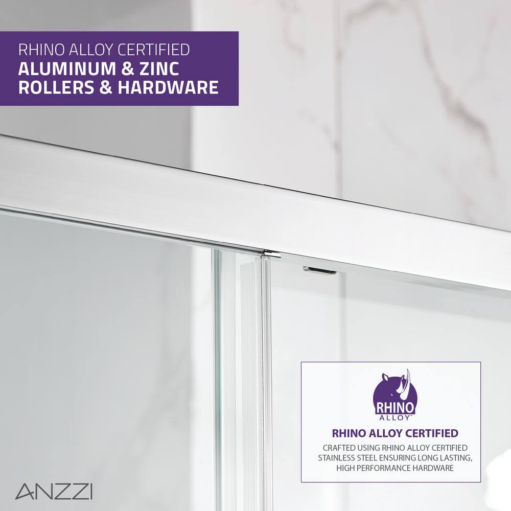 Halberd 48" x 72" Polished Chrome Framed Shower Door