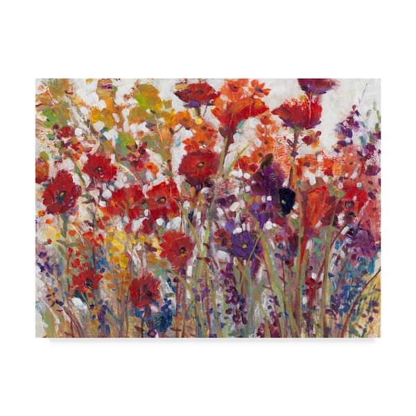 Tim Otoole Variety of Flowers I Canvas Unframed Photography Wall Art 18 in. x 24 in