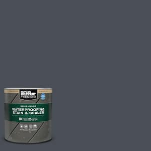 1 qt. #PPU15-20 Poppy Seed Solid Color Waterproofing Exterior Wood Stain and Sealer