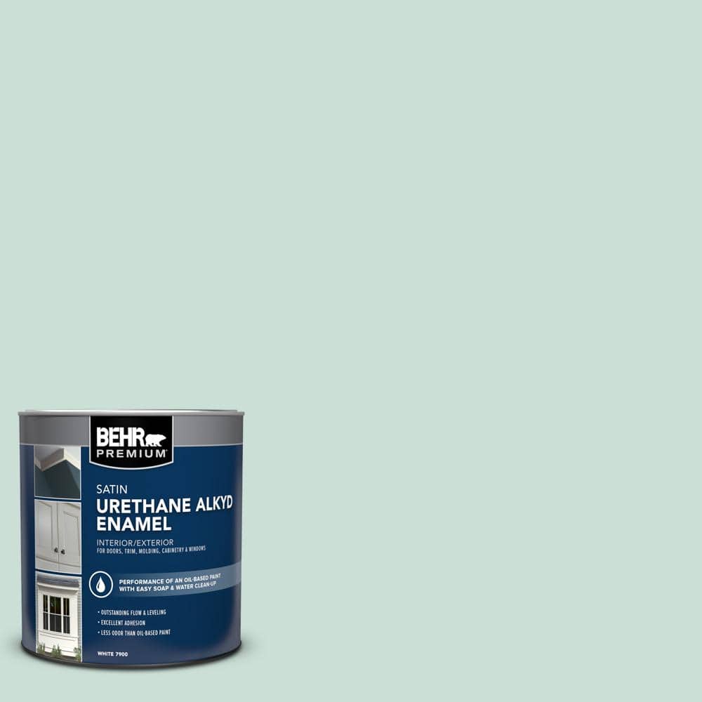 BEHR PREMIUM 1 qt. M4302 Ice Rink Satin Enamel Urethane Alkyd