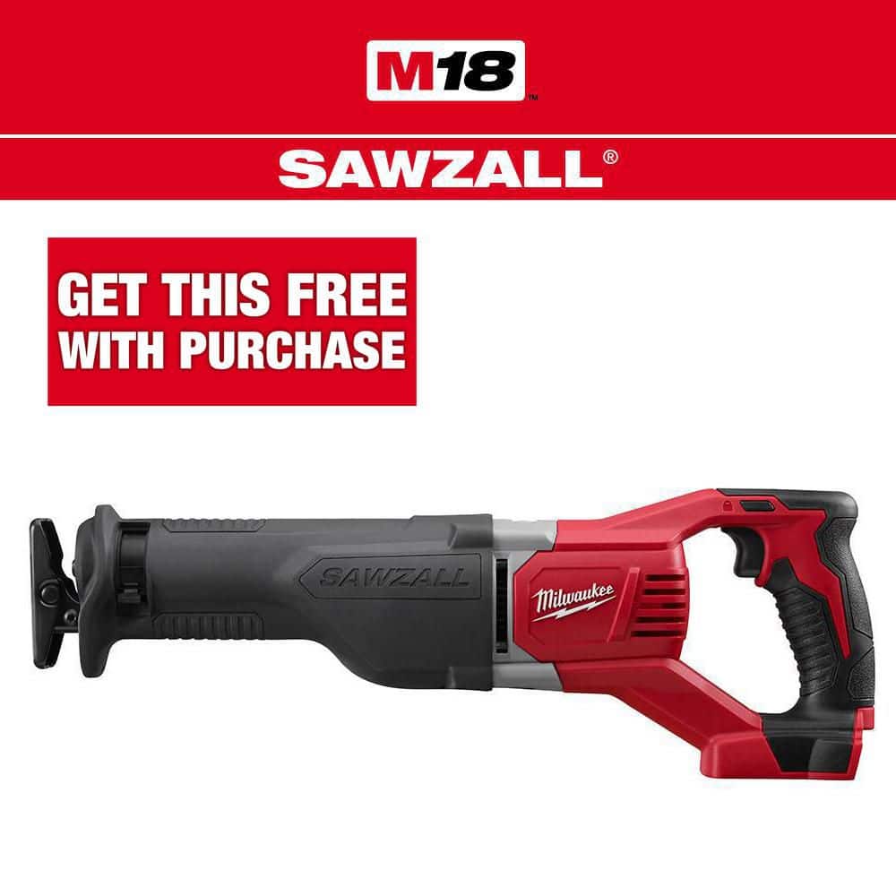 Milwaukee M18 18V Lithium-Ion Cordless SAWZALL Reciprocating Saw (Tool-Only) 2621-20 - The Home Depot