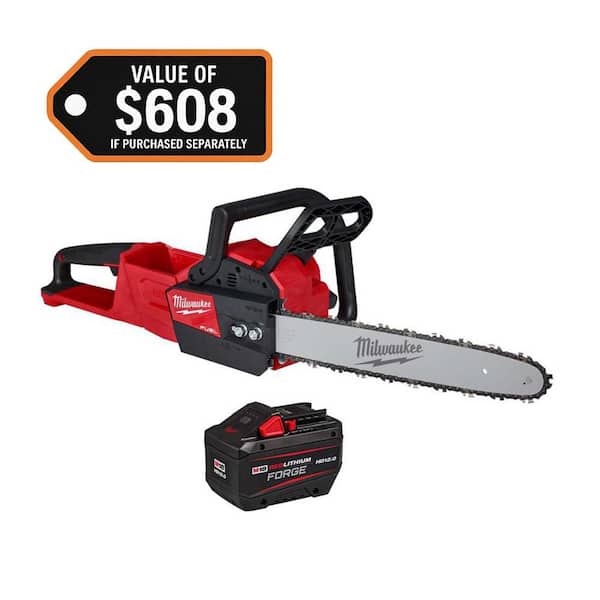 M18 FUEL 18V 16 in. Brushless Cordless Battery Powered Chainsaw with (1) 12.0 Ah FORGE Battery