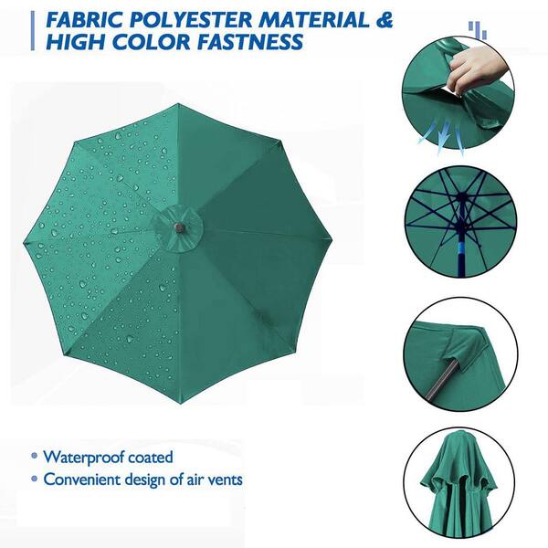beautiful patio umbrella Treasure Garden  11 ft Octagonal Outdoor Patio Umbrella (High-Perform