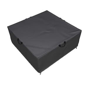 Heavy Duty Water Resistant Patio 44 in. L x 44 in. W Square Patio Fire Pit Cover