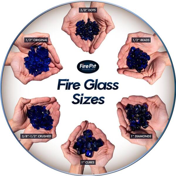 Semi Reflective Fire Glass Beads, Fire Pit Glass Beads Home Depot