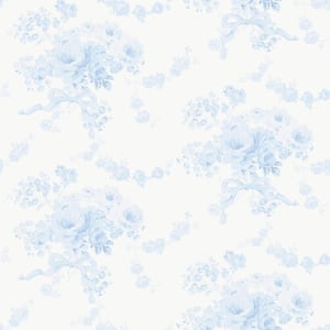 Champagne Harbor Powdered Blue Wallpaper Sample
