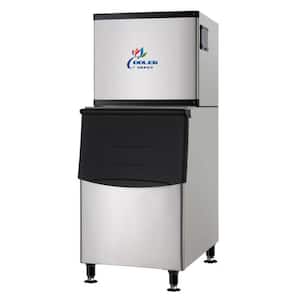500 lbs. Freestanding Portable Commercial Ice Maker in Stainless Steel