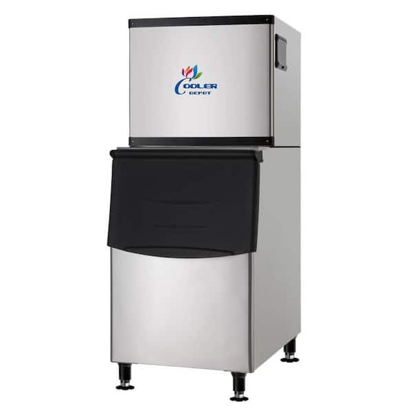 Cooler Depot 500 lbs. Freestanding Portable Commercial Ice Maker in Stainless Steel