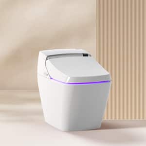 Stylement Tankless Smart One Piece Bidet Toilet Square in White, Auto Open, Auto Flush, Heated Seat, Made in Korea