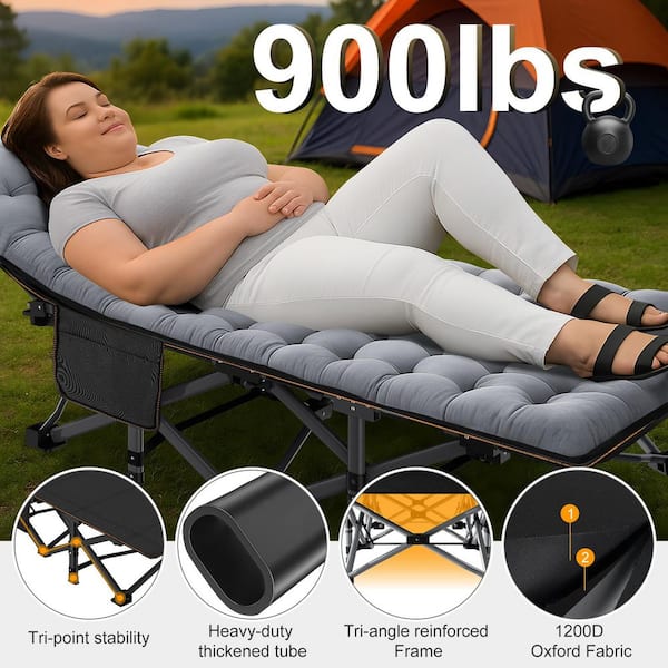 BOZTIY XXL Oversized Folding Camping Cot Heavy-Duty Sleeping