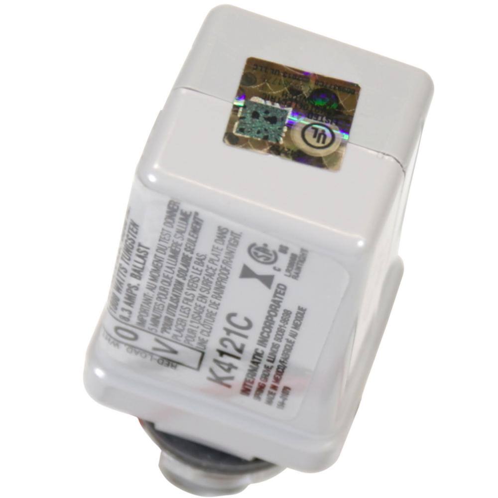 Gray Polycarbonate 120V Stem Mount Thermal Photocontrol