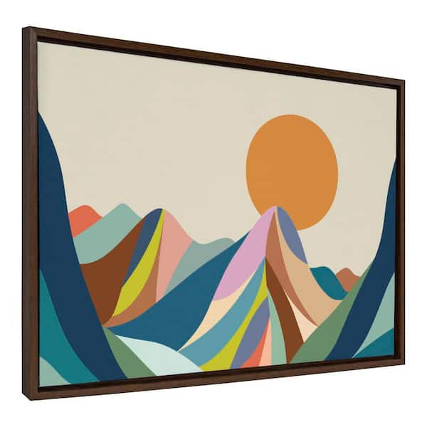 Sylvie "Mountains Crop" by Rachel Lee of My Dream Wall Landscape Framed Art Print 23 in. x 33 in.