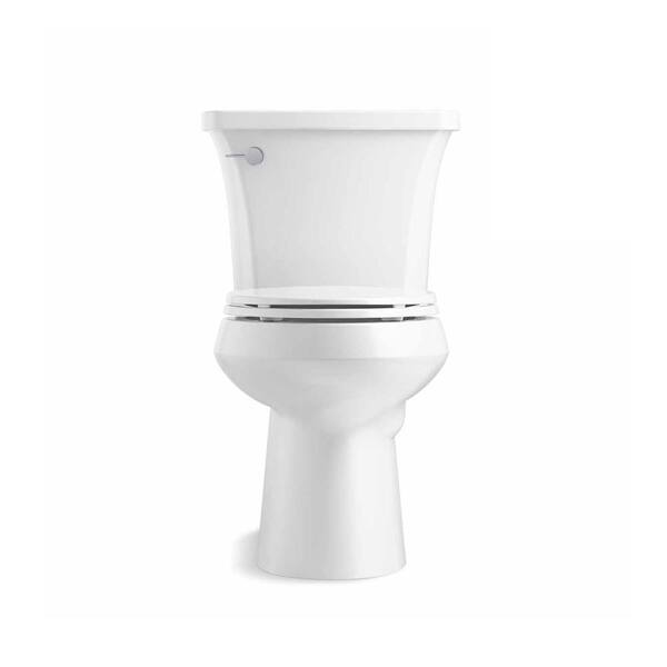 KOHLER Highline 12 in. Rough In 2-Piece 1.28 GPF Single Flush Elongated Toilet in White Seat Not Included