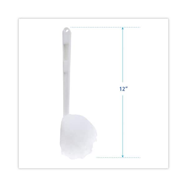 Boardwalk Deluxe Bowl Mop, 10 Handle, 2 Dia. Head, Plastic, White, 25/Carton