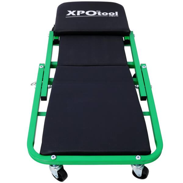 Huluwat Green 36 in. Z Creeper Cart, 2 in 1 Mechanic Creeper