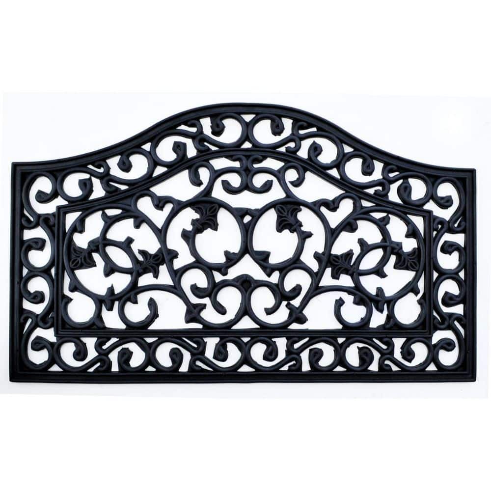 30 in. x 18 in. Black Rubber Outdoor Door Mat price history on PriceWatchPro