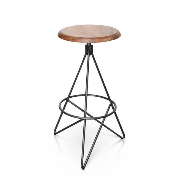 wood and metal hudson pub stool