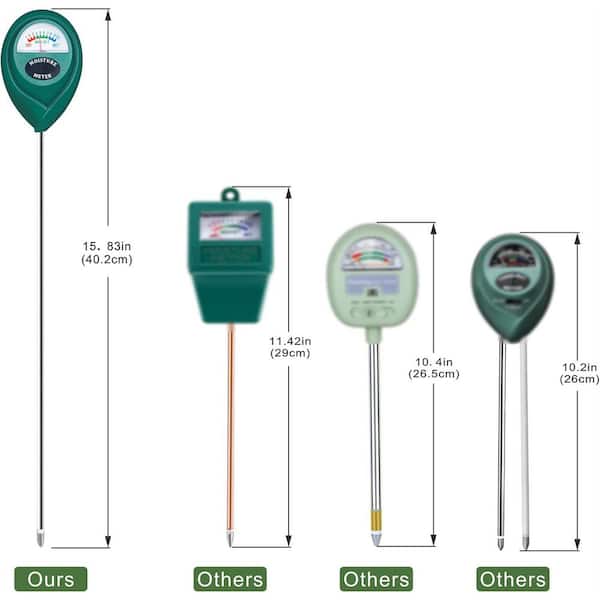 15.83 in. Soil Moisture Meter Probe Sensor (2-Pack) HY1011-8 - The Home  Depot