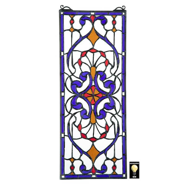 Design Toscano Hyde Street Tiffany-Style Stained Glass Window Panel