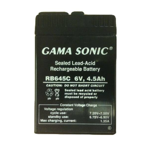 GAMA SONIC Replacement 6-Volt Lead Acid Battery for GS-26R Fan