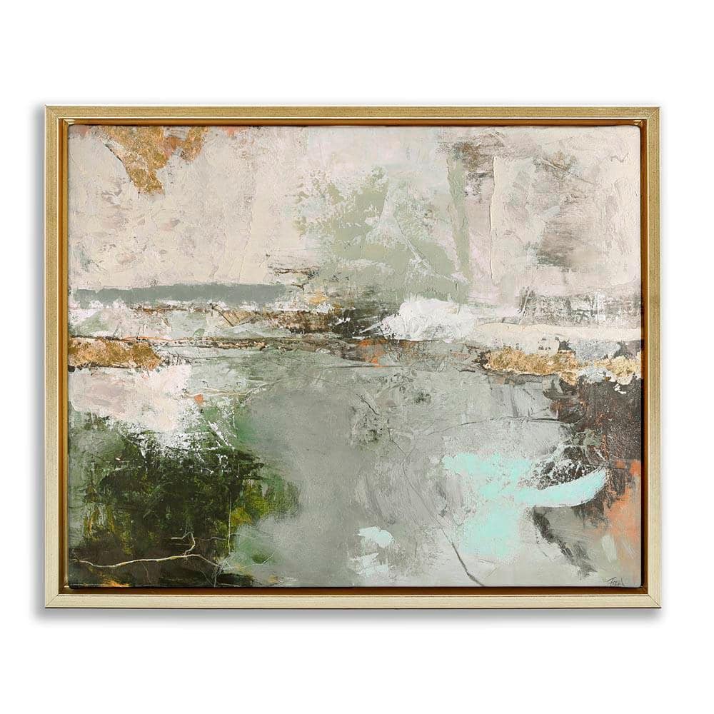 Stupell Industries Abstract Seascape Landscape by Design Fabrikken Gold ...