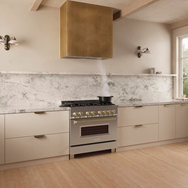 34 in. DuraMount External Vent Wall Mount Range Hood Insert in Stainless Steel