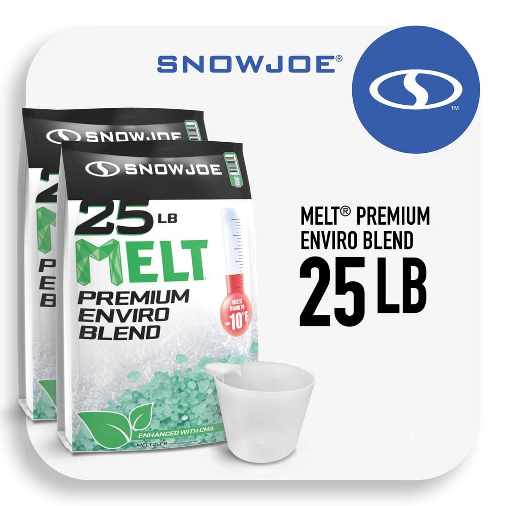 Snow Joe Melt 25 lbs. Premium EnvironmentallyFriendly Blend Ice Melt Bundle (Includes 2 x 25