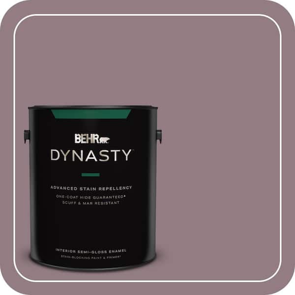 BEHR DYNASTY 1 gal. #100F-5 Gypsy Magic Semi-Gloss Enamel Interior Stain-Blocking Paint & Primer